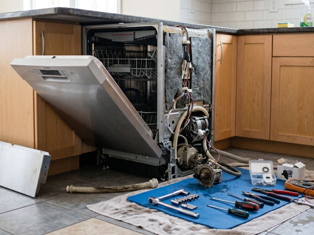 repair a dishwasher